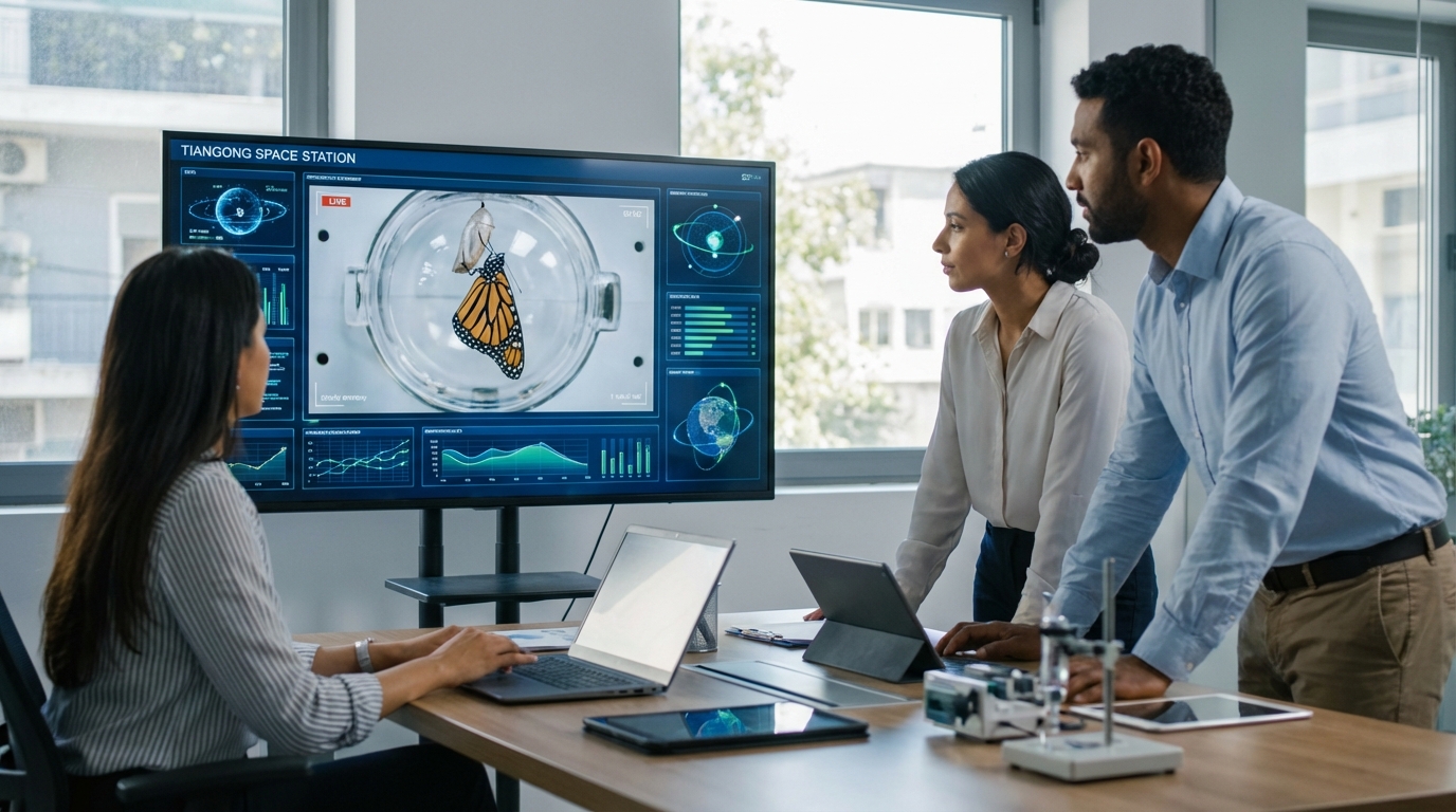 Tiangong: Πείραμα ορόσημο με γέννηση πεταλούδας σε μηδενική βαρύτητα